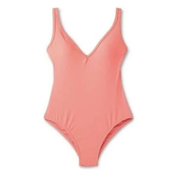 Kona Sol Women's V-Neck Over the Shoulder High Leg One Piece Swimsuit‎ - Picture 11 of 15